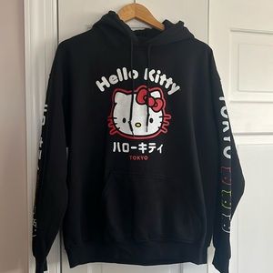 Sanrio Hello Kitty Tokyo Kanji Hoodie Sweatshirt L